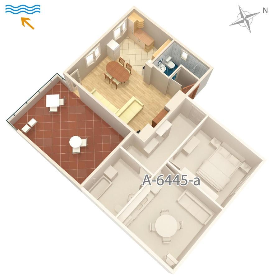 Apartments By The Sea Turanj, Biograd - 6445 Exterior foto